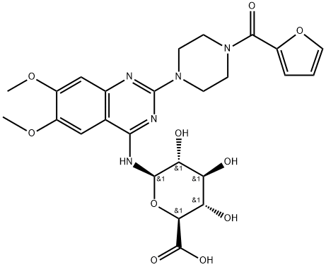 Prazosin N-β-D-Glucuronide, 944943-73-1, 结构式