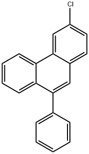 Phenanthrene, 3-chloro-9-phenyl- Structure