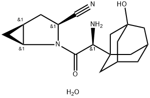 サキサグリプチン水和物 化学構造式