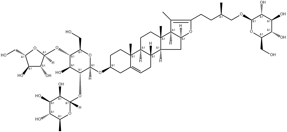 伪原皂苷PA 结构式