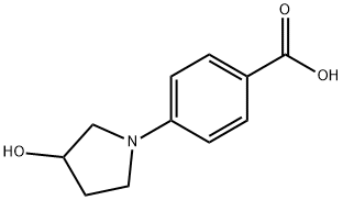 Benzoic acid, 4-(3-hydroxy-1-pyrrolidinyl)-,946598-41-0,结构式