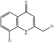 8-クロロ-2-(クロロメチル)-4(1H)-キノリノン 化学構造式
