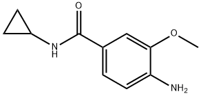4-Amino-N-cyclopropyl-3-methoxybenzamide 结构式