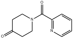 1-(2-ピリジニルカルボニル)-4-ピペリジノン 化学構造式