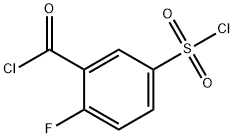 Benzoyl chloride, 5-(chlorosulfonyl)-2-fluoro-,949485-81-8,结构式