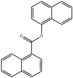 naphthalene-1-carboxylic acid naphthalen-1-yl ester Struktur