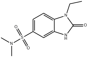 1-ethyl-N,N-dimethyl-2-oxo-2,3-dihydro-1H-1,3-benzodiazole-5-sulfonamide 结构式