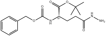 CBZ-L-谷氨酸(肼酰)叔丁酯 结构式