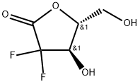 2-Deoxy-2,2-difluoro -D-threo-pentonic acid γ-lactone Structure