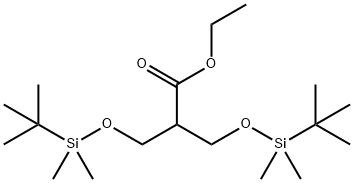 Propanoic acid, 3-[[(1,1-dimethylethyl)dimethylsilyl]oxy]-2-[[[(1,1-dimethylethyl)dimethylsilyl]oxy]methyl]-, ethyl ester