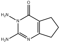 4H-Cyclopentapyrimidin-4-one, 2,3-diamino-3,5,6,7-tetrahydro- (9CI) Structure