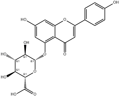 Apigenin 5-O-β-D-Glucuronide, 952414-48-1, 结构式