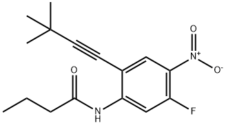 Butanamide, N-[2-(3,3-dimethyl-1-butyn-1-yl)-5-fluoro-4-nitrophenyl]-