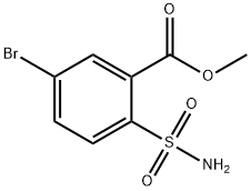 4-溴-2-甲氧基羰基苯磺酰胺, 953742-67-1, 结构式
