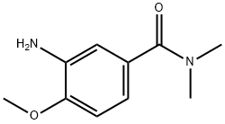 3-アミノ-4-メトキシ-N,N-ジメチルベンズアミド 化学構造式