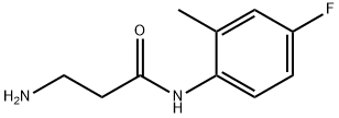 N〜1〜-(4-FLUORO-2-METHYLPHENYL)-BETA-ALANINAMIDE 化学構造式