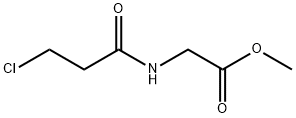 2-(3-氯丙酰氨基)乙酸甲酯 结构式