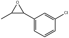 Oxirane, 2-(3-chlorophenyl)-3-methyl- 化学構造式