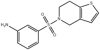 3-{4H,5H,6H,7H-噻吩并[3,2-C]吡啶-5-磺酰基}苯胺, 954564-58-0, 结构式