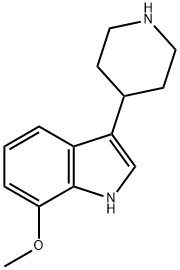 1H-Indole, 7-methoxy-3-(4-piperidinyl)-,955385-37-2,结构式
