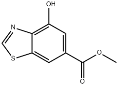 6-Benzothiazolecarboxylic acid, 4-hydroxy-, methyl ester Struktur