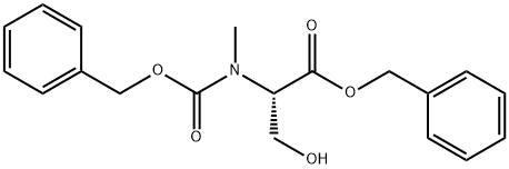 N-((苄氧基)羰基)-N-甲基-L-丝氨酸苄酯, 955948-90-0, 结构式