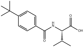 L-Valine, N-[4-(1,1-dimethylethyl)benzoyl]- Structure