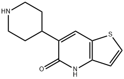 6-(4-Piperidinyl)thieno[3,2-b]pyridin-5(4H)-one 结构式