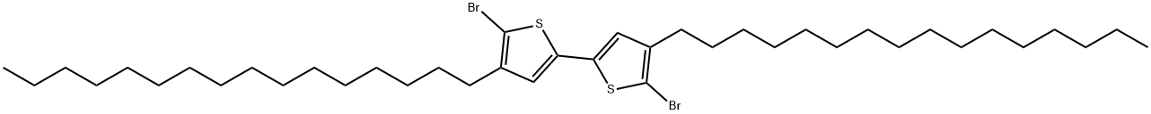 2,2'-Bithiophene, 5,5'-dibromo-4,4'-dihexadecyl- Struktur