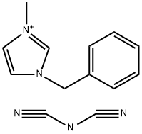 1‐ベンジル‐3‐メチルイミダゾリウムジシアナミド 化学構造式