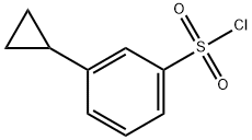 Benzenesulfonyl chloride, 3-cyclopropyl- Structure