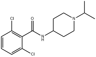 Benzamide, 2,6-dichloro-N-[1-(1-methylethyl)-4-piperidinyl]- 化学構造式