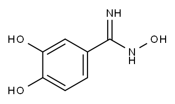 3,4-ジヒドロキシベンズアミドオキシム 化学構造式