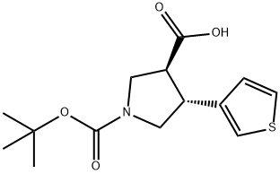 959579-56-7 (Tert-Butoxy)Carbonyl (±)-trans-4-(3-thienyl)-pyrrolidine-3-carboxylic acid