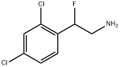 2-(2,4-二氯苯基)-2-氟乙烷-1-胺, 960111-88-0, 结构式