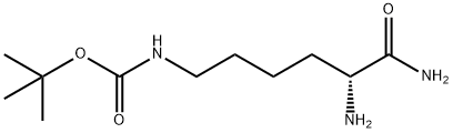 (R)-(5,6-二氨基-6-氧代己基)氨基甲酸叔丁酯 结构式