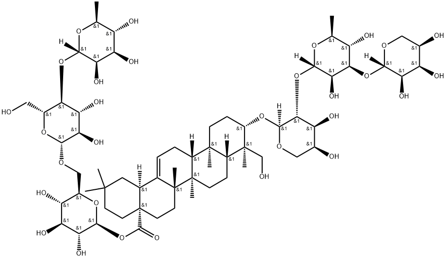 虎掌草皂甙D, 96315-53-6, 结构式