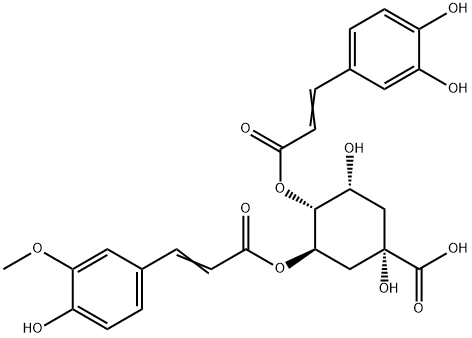 3-阿魏酰-4-咖啡酰奎尼酸, 96990-65-7, 结构式
