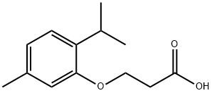 3-[5-methyl-2-(propan-2-yl)phenoxy]propanoic Acid 化学構造式
