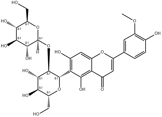 Isoscoparin-2”-β-D-glucopyranoside Structure