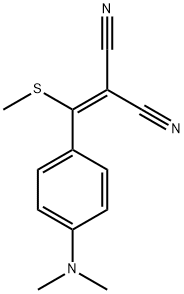 2-[[4-(Dimethylamino)phenyl](methylthio)methylene]propanedinitrile Structure