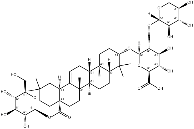 假人参皂苷RT1, 98474-74-9, 结构式