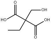 Propanedioic acid, 2-ethyl-2-(hydroxymethyl)- Struktur