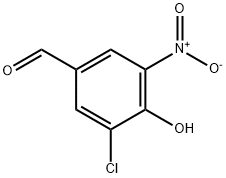 3-氯-4-羟基-5-硝基苯甲醛,98555-61-4,结构式