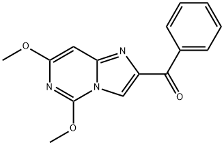 (5,7-dimethoxyimidazo<1,2-c>pyrimidin-2-yl)phenylmethanone Struktur