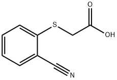Acetic acid, 2-[(2-cyanophenyl)thio]- 化学構造式