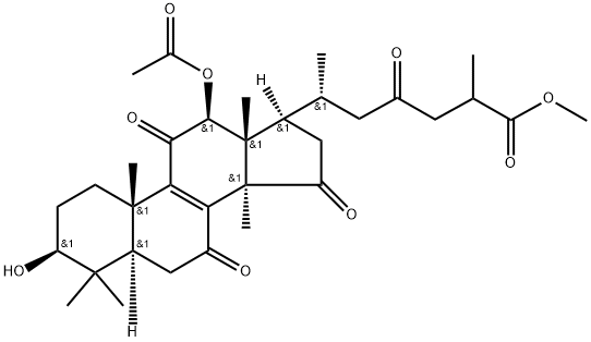 灵芝酸H甲酯, 98665-11-3, 结构式