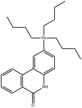 6(5H)-Phenanthridinone, 2-(tributylstannyl)- Structure