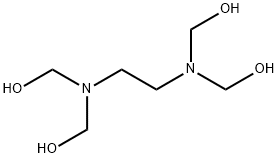N,N,N',N'-tetrakis(hydroxymethyl)ethanediamine Struktur