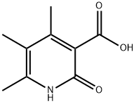 4,5,6-トリメチル-2-オキソ-1,2-ジヒドロ-3-ピリジンカルボン酸 化学構造式